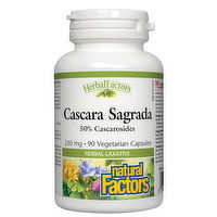 Natural Factors - HerbalFactors Cascara Sagrada 250mg, 90 Each