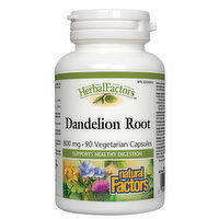 Natural Factors - HerbalFactors Dandelion Root 800mg, 90 Each