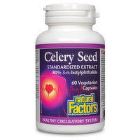 Natural Factors - Celery Seed Standardized Extract, 60 Each