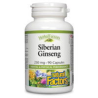 Natural Factors - Herb Factors Siberian Ginseng, 90 Each