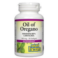 Natural Factors - Oil of Oregano, 30 Each