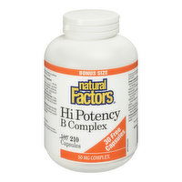 Natural Factors - Vitamin B Hi Potency Complex Bonus, 210 Each