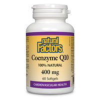 Natural Factors - Coenzyme Q10 400mg, 60 Each