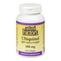 Natural Factors - Ubiquinol Active CoQ10 100mg, 120 Each