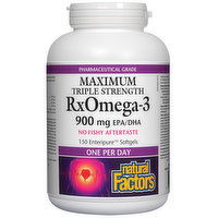 Natural Factors - RxOmega 3 Triple Strength, 150 Each