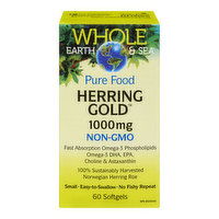 Whole Earth & Sea - Omega 3 Herring Gold 1000mg, 60 Each