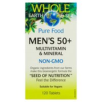 Whole Earth & Sea - Multivitamin & Mineral Men's 50+, 120 Each