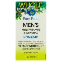 Whole Earth & Sea - Multivitamin & Mineral Men's, 120 Each