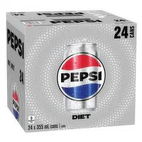 Pepsi - Diet Cola Cans, 24 Each