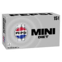 Pepsi - Mini Diet Cola, 15 Each