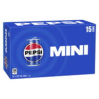 Pepsi - Cola, Mini Cans, 15 Each