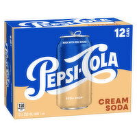 Pepsi - Cola Soda Shop, Cream Soda 355mL Cans, 12 Each