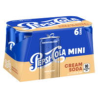 Pepsi - Soda Shop Cream Soda, 6 Each