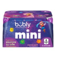 Bubly - Mini Cosmic Swirl Sparkling Water, 222mL Cans, 6 Each
