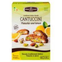 Pan Ducale Italy - Cantuccini Traditional Italian Biscuits - Pistachio and Lemon, 1 Each