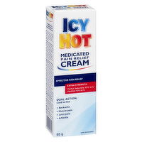 Icy Hot - Medicated Pain Relief Cream, Extra Strength, 85 Gram