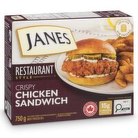 Janes - Restaurant Style Crispy Chicken Sandwich, 750 Gram