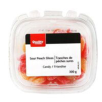 Quality Foods - Sour Peach Slices Candy, 300 Gram