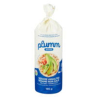 Plumm Good - Sesame Rice Cakes Unsalted, 185 Gram