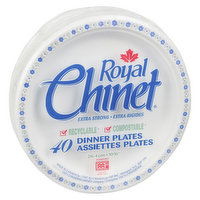 Royal Chinet - RYLCHN Dinner Plates 10.375 In, 40 Each