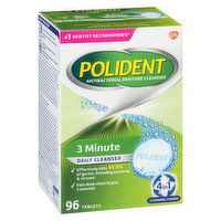 Polident - 3 Minute Tablets Triple Mint Fresh, 96 Each