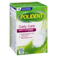 Polident - Daily Care Tablets Triple Mint Fresh, 96 Each