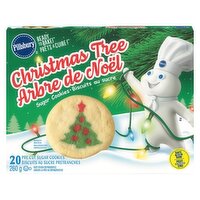 Pillsbury - Ready to Bake Christmas Tree Sugar Cookies, 260 Gram