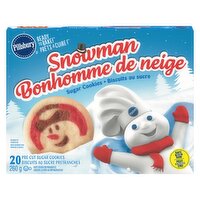 Pillsbury - Ready to Bake Snowman Sugar Cookies, 260 Gram