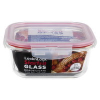 Starfrit - Lock & Lock Glass Container Square, 750 Millilitre