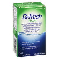 Refresh - Tears Lubricant Eye Drops, 2 Each