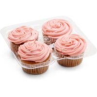 Bake Shop - Vegan Strawberry Cupcakes, 4 Each