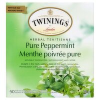 TWININGS - Twinnings Pure Peppermint Herbal, 50 Each