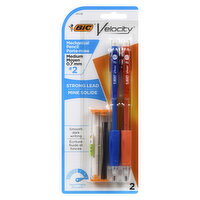 BIC - Velocity Mechanical Pencils, Medium 0.7 mm #2, 2 Each
