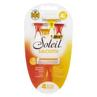 BIC - Soleil Triple Blade Disposable Razors Sensitive, 4 Each