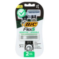 BIC - Flex 5 Sensitive Disposable Razors, 2 Each