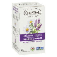 Celestial Seasonings - Chamomile & Lavender Herbal Tea Organic, 18 Each