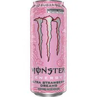 Monster - Energy Ultra Strawberry, 473 Millilitre