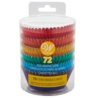 wilton - Baking Cup Standard, Rainbow Foil, 72 Each