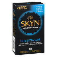 Lifestyle - Skyn Elite Extra Lube, 10 Each