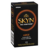 Lifestyle - Skyn Condoms - Large, 12 Each