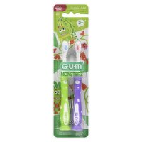GUM - Monsterz Kids Soft 2+ 2 Toothbrush, 2 Each