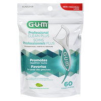 Gum - GUM Professional PlusClean Flossers, 60 Each