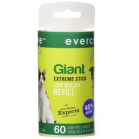 Evercare - Giant Comfort Grip Lint Roller Refill Sheets - Pet, 1 Each