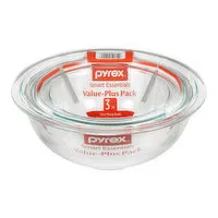 Pyrex - Pyrex Mixing Bowl Set, 3 Each