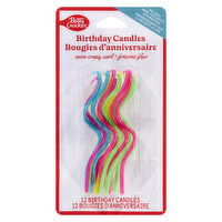 Betty Crocker - Neon Crazy Curl Birthday Candles, 12 Each