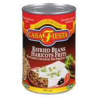 Casa Fiesta - Refried Beans with Green Chili, 398 Millilitre