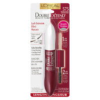 L'Oreal - Double Extend Beauty Tube Mascara - Blackest Black, 1 Each