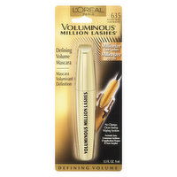 L'Oreal - Voluminous Million Lashes Mascara - Blackest Black, 9 Millilitre