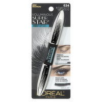 L'Oreal - Voluminous Superstar Mascara - Blackest Black 624, 12 Millilitre