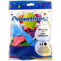 Funsati - Balloon Assorted 12 Inch, 15 Each